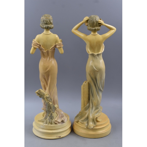 266 - Two Art Nouveau Female Statues 16