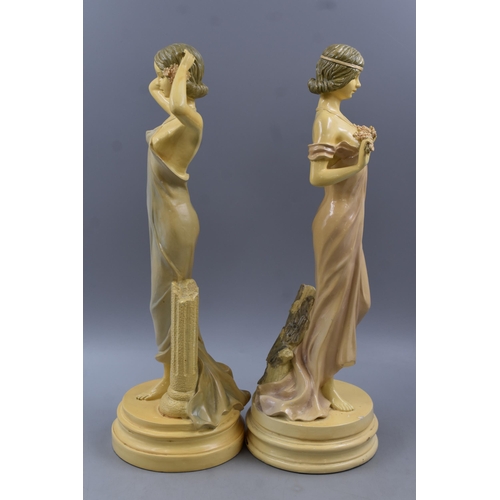 266 - Two Art Nouveau Female Statues 16