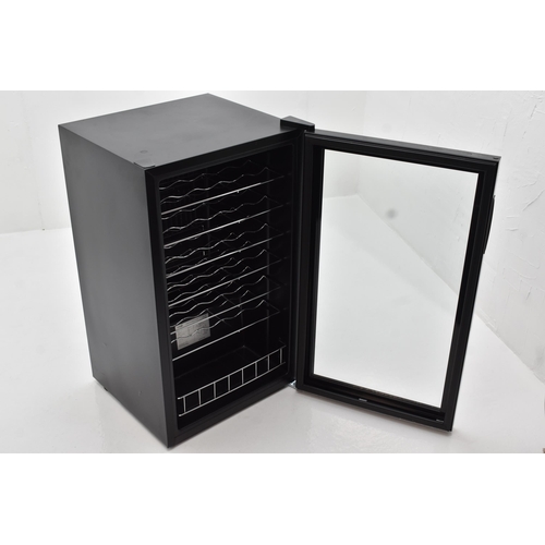 521 - 25 Bottle Wine Cooler Fridge With Illumination and Glass Display Door, Also Has Section at Bottom Fo... 