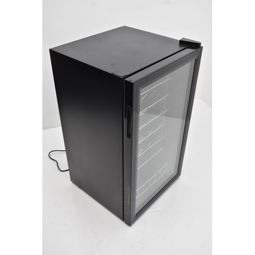 521 - 25 Bottle Wine Cooler Fridge With Illumination and Glass Display Door, Also Has Section at Bottom Fo... 