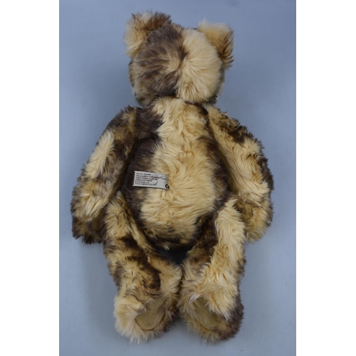 424 - Charlie Bear Named Tiff Toff With Labels . Open Mouth Approx 18 Inches In Length