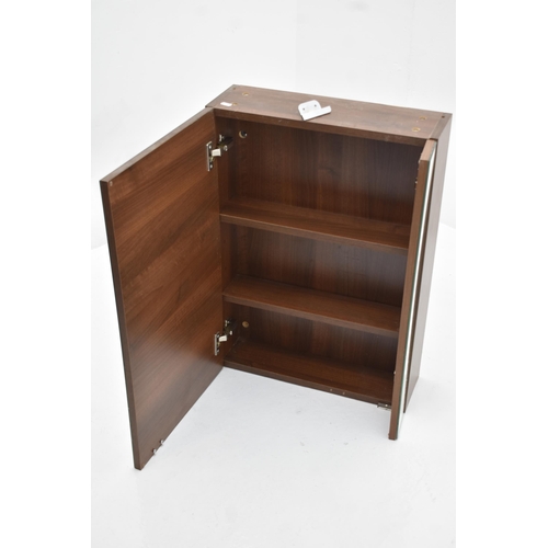 527 - Mirrored two Door Bathroom Cabinet with 2 internal Shelves (28