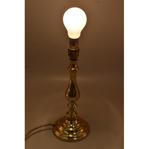 273 - Brass Table Lamp  (Working When Tested)