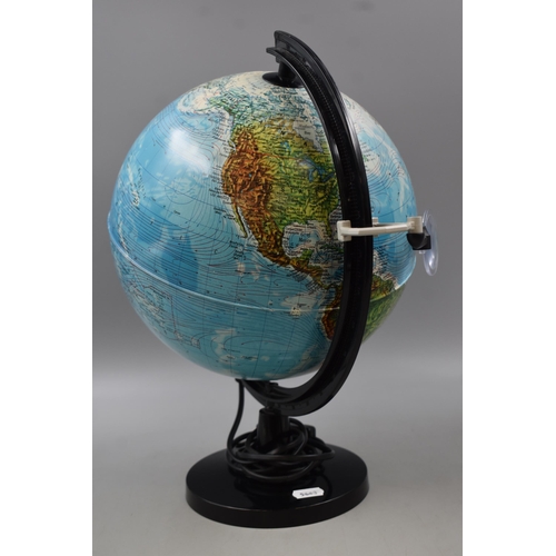 277 - Large Globe Lamp with Magnifier Fitted 15.5