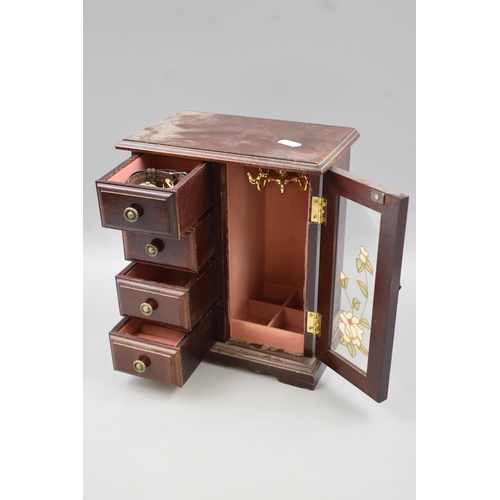 283 - Book Jewellery Box With Foreign Currency and a Wooden Jewellery Box