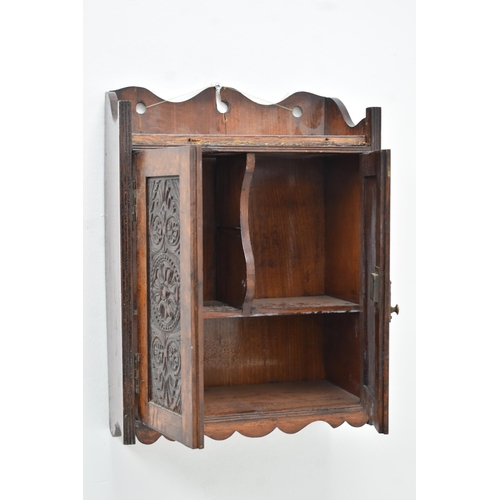 290 - Small Wooden Cabinet 18 Inches Tall and Approx 13 Wide