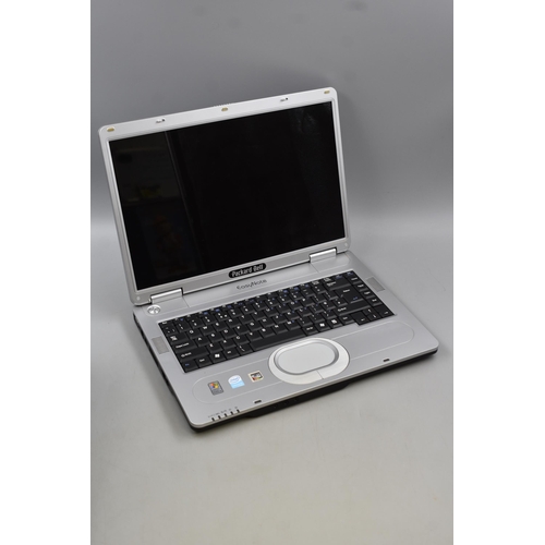 464 - Packard Bell Easy Note Laptop with Power Cable and Bag Powers on When Tested