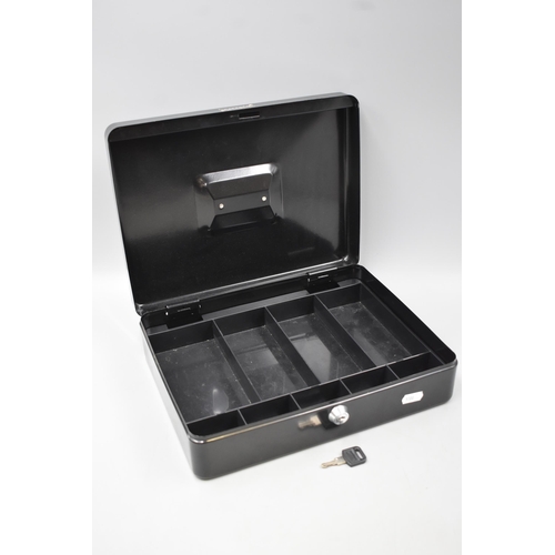 469 - Large Rapesco Cash Box Complete with Key