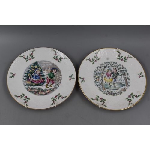 318 - Collection of Six Royal Doulton Christmas Plates