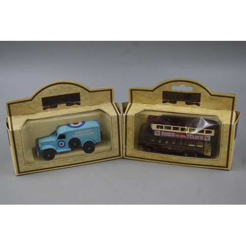 481 - A Selection of Nine Boxed Die-cast Toy Cars. Includes Lledo and Matchbox.