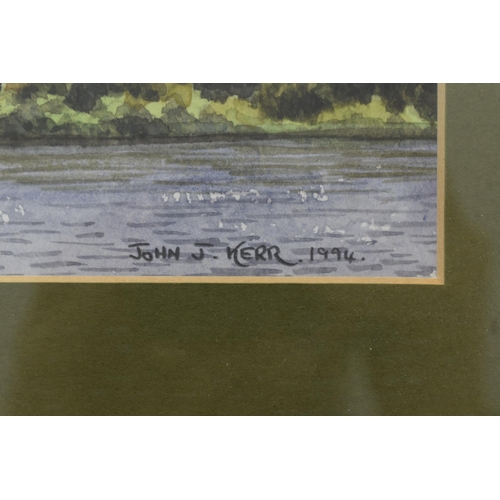 328 - John J Kerr circa 1994 Watercolour depicting Derwent Water in Framed and Glazed Mount (20