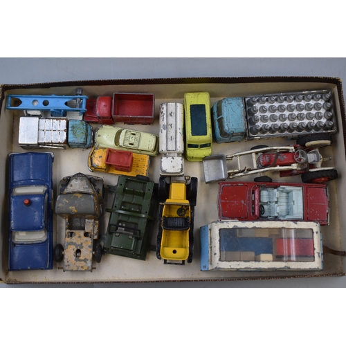 485 - Selection of Playworn Vehicles including Dinky, Corgi, Husky and More