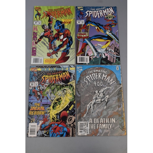 486 - Selection of 8 Spiderman Comics dating from the Bronze Age 1990's