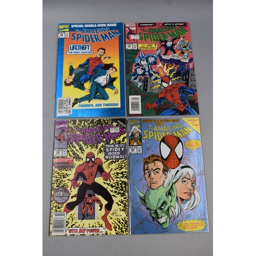 486 - Selection of 8 Spiderman Comics dating from the Bronze Age 1990's