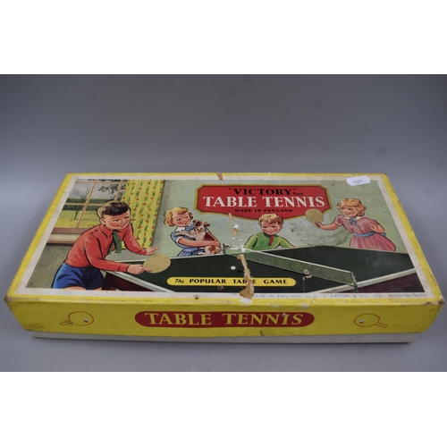 489 - Vintage Victory Table Tennis Set In Original Box