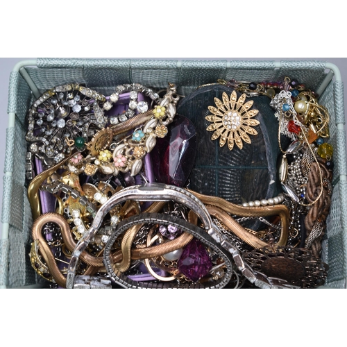 339 - Selection of Unsorted Mixed Jewellery in 3 Cases