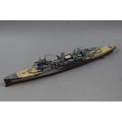 369 - Four Random Model Boats Includes Large Sail Boat and Three Smaller Airfix Type Models