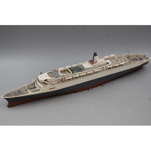 369 - Four Random Model Boats Includes Large Sail Boat and Three Smaller Airfix Type Models