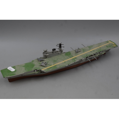 369 - Four Random Model Boats Includes Large Sail Boat and Three Smaller Airfix Type Models