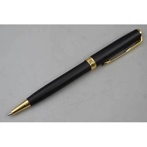 380 - Parker Ball Point Pen Sonnet Series Matt Black New in Box