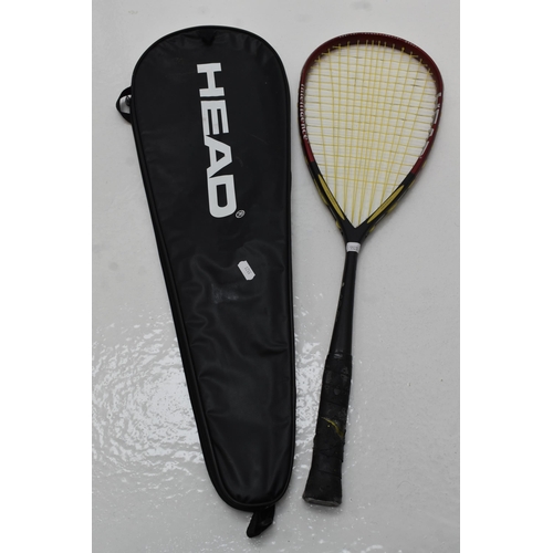 614 - New 60cm Venetian Blind with 130cm Drop and a Head Intelligence Squash Racket With Case and a Childs... 