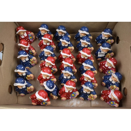 617 - Selection of 29 Ceramic Teddy Bear Ornaments