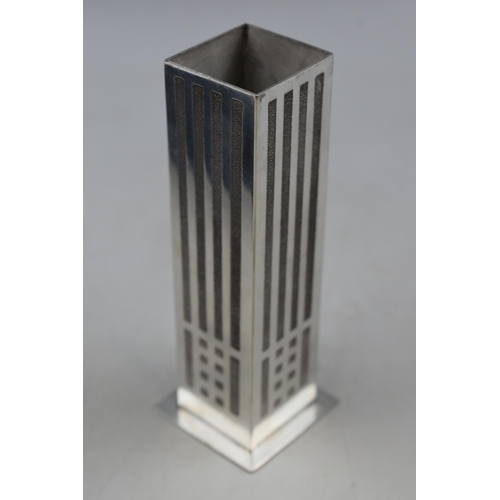 21 - Charles Renie Mackintosh pewter Match Holder (6