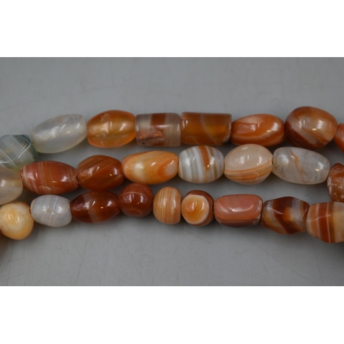 83 - A Colourful Onyx Necklace, Approx 52