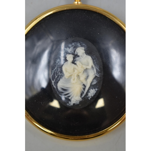 105 - Three Framed and Glazed Miniature Peter Bates Cameo's depicting Dancers, Three Graces, and Boy and G... 