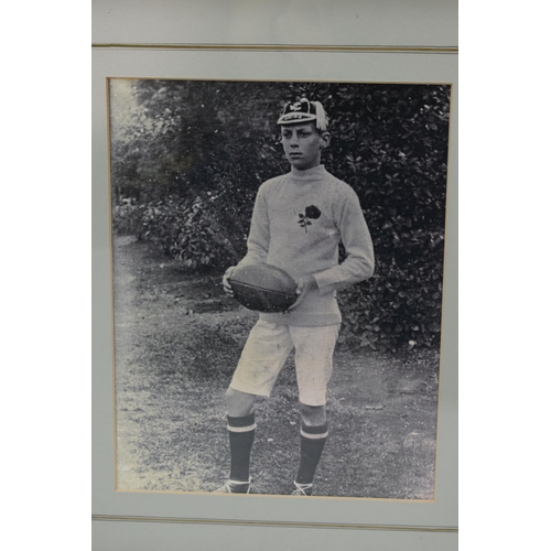 630 - Two Vintage Sporting themed Framed and Glazed Pictures including Leys Cricket Club 1896