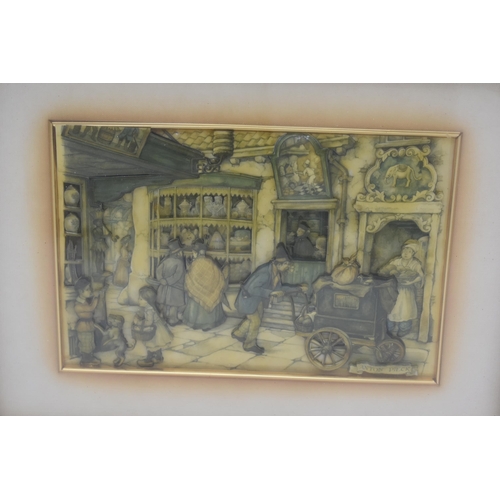 631 - Anton Pieck and M Richardson 3D Framed and Glazed Prints