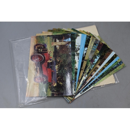 142 - Selection of Car Related Postcards and Puzzle Pack