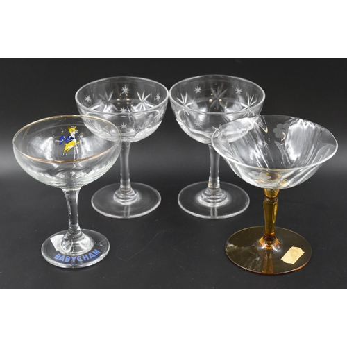 200 - Selection of Glassware including Blackcurrant B and Babycham (13 Peices)