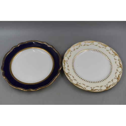 332 - Two Decorative Plates (Spode and Minton), With Gold Gilding. Approx 27cm Diameters.