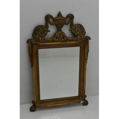 424 - Deknudt, mirror made in Italian style and finished with gold leaf. Made by Deknudt in Belgium, circa... 