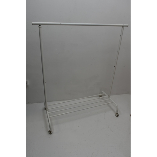 426 - Metal Clothes Rail With Shoe Shelf