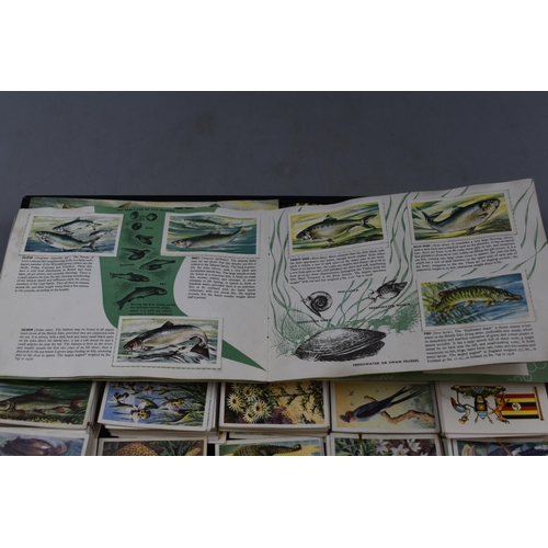 443 - Selection of 8 Brooke Bond Tea Card Booklets some Complete with Cards and a Large Selection of Cards