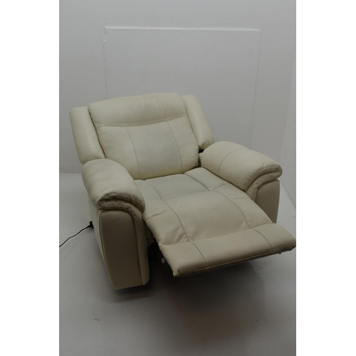 474 - AMX Design Faux Leather Electric Rise and Recline Chair