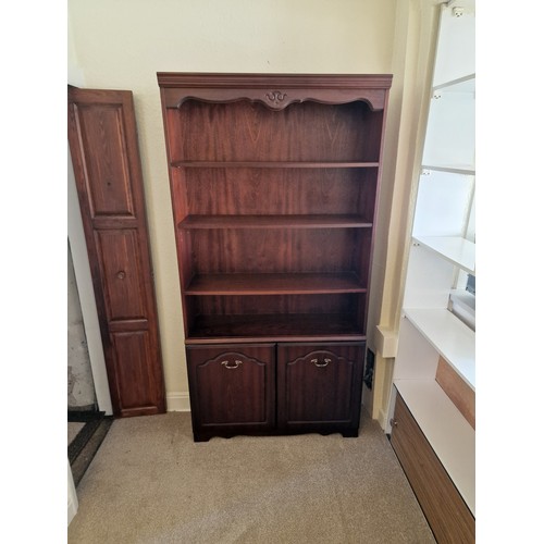 568 - Tall Rossmore Book Display Case With Cupboards.