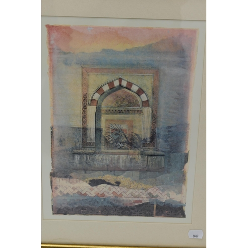 684 - Pair of Matching Framed Prints depicting Arch du Triumph and Istanbul Fountain  approx. 42cm x 51cm