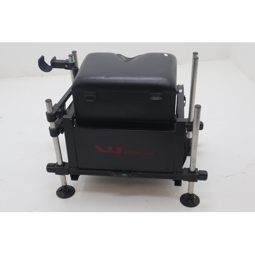 508 - Grand Slam World Class Angling Seat /  Box with Extendable Platform and accessories to include Rod R... 