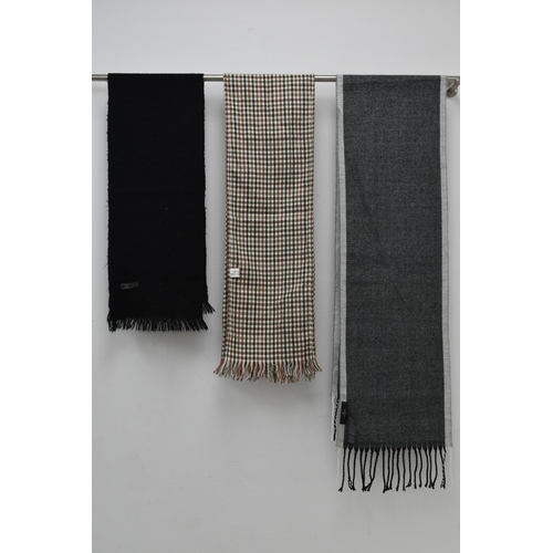 644 - selection of five gentleman scarves to include one court elle and one Jeff Banks