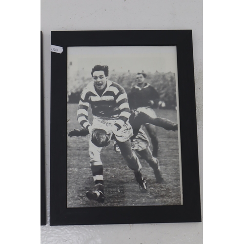 685 - Six Framed Wigan Rugby Pictures Includes Jim Sullivan 1921-1946