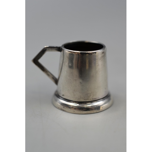 13 - Hallmarked Birmingham Silver Miniature Tankard