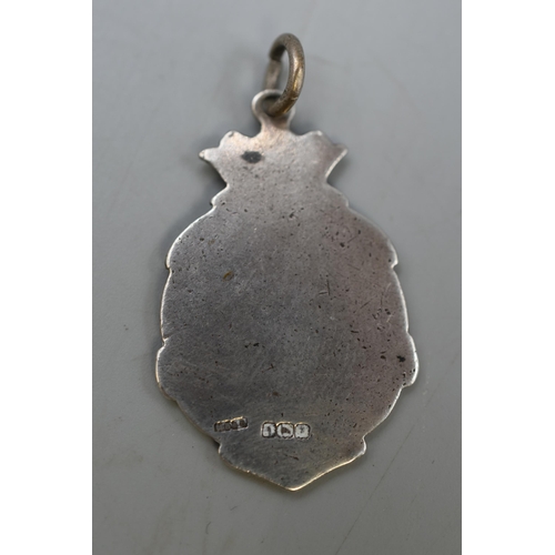 18 - Hallmarked Silver Watch Fob / Pendant