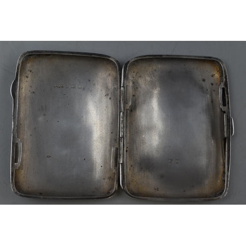 19 - A Hallmarked Birmingham Silver Cigarette Case.