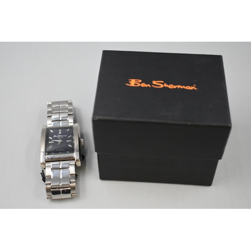 67 - Three Watches in Boxes by Ben Sherman, Fossil and Henley