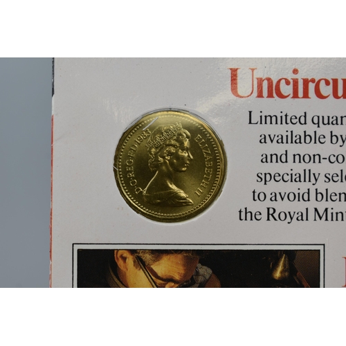 111 - An Uncirculated £1 Typhoo Coin, And Old £1 Coin and A 1960 Crown.