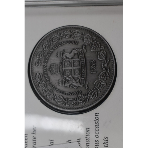 112 - Commemorative 5 Shilling Coin and a Millennium £5  Coin