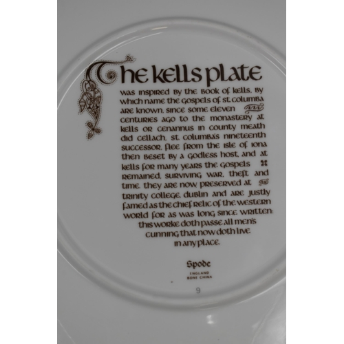 168 - Two Spode Hand Painted Collectors Plates including The Kells Plate and The St Chad Plate Complete wi... 